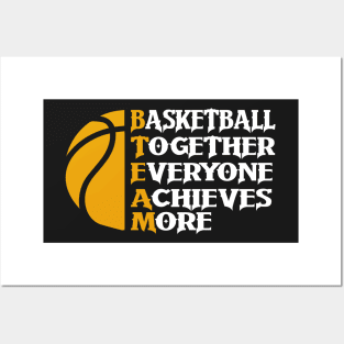 Basketball together Posters and Art